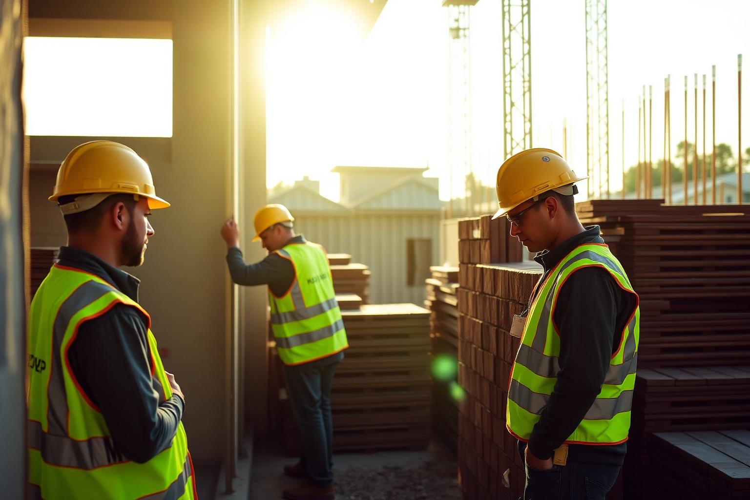 Vitrine local da construção